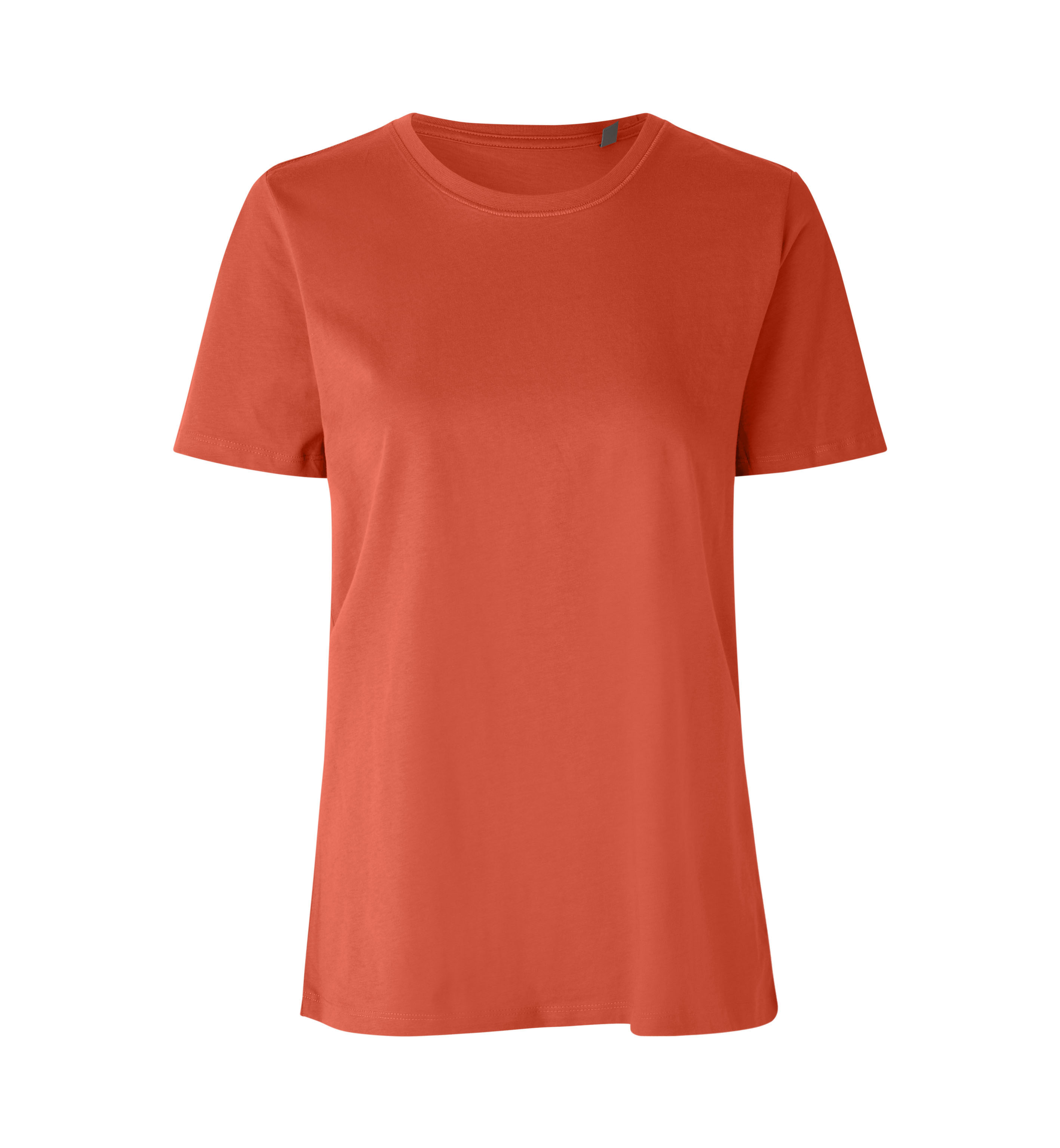 ID Økologisk O-hals T-shirt, dame-Orange