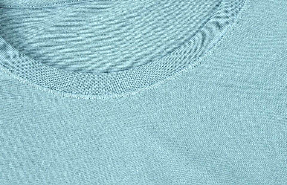 ID Økologisk O-hals T-shirt, herre-Støvet grøn