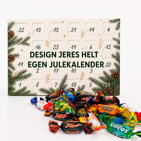 Julekalender A4 - Twistmix. KAMPAGNEPRIS VED BESTILLING SENEST 1/10 - 