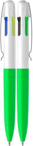 SCHNEIDER Multicolor Kuglepen - rPET - Neon Grøn