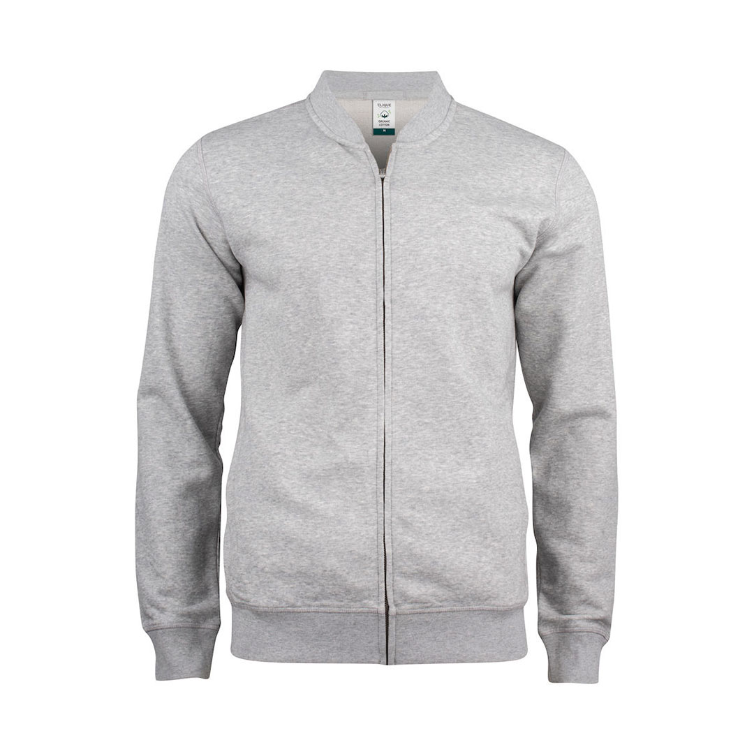 CLIQUE Premium OC Cardigan Herre - Øko Bomuld-Grå