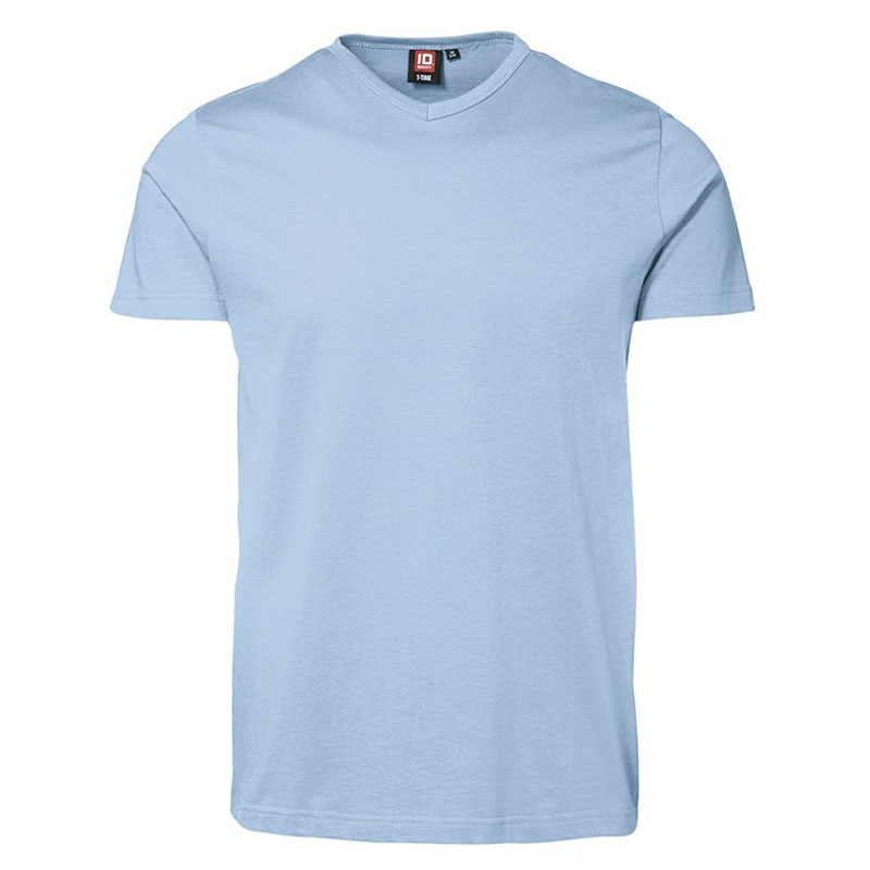 ID T-time T-shirt V-hals-Lyseblå