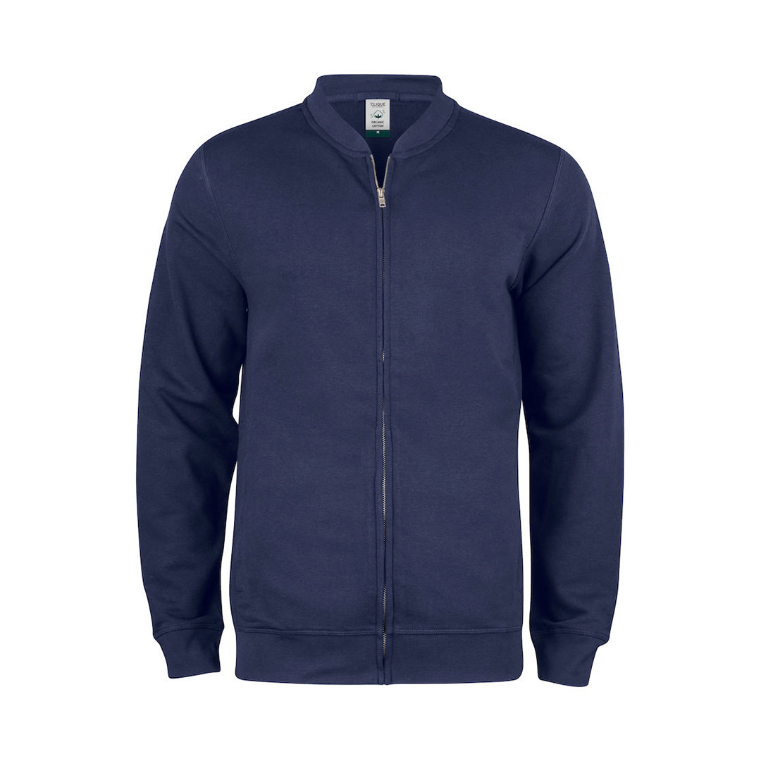 CLIQUE Premium OC Cardigan Herre - Øko Bomuld-Mørk Marine