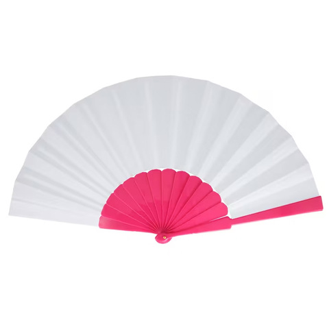 Håndvifte plastik & polyester-Pink