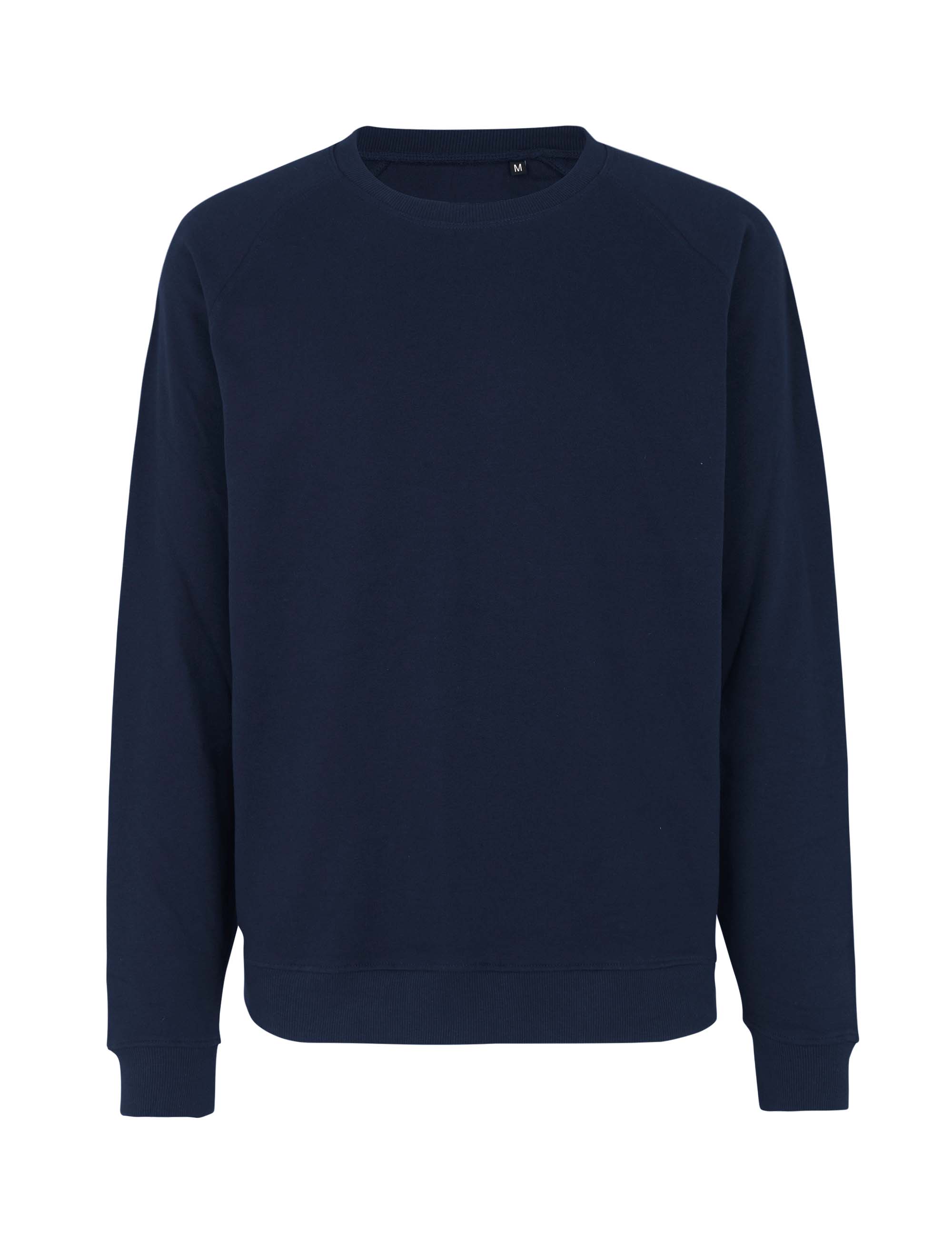 NEUTRAL Unisex Tiger Cotton Labelfree Bomuld Sweatshirt-Navy