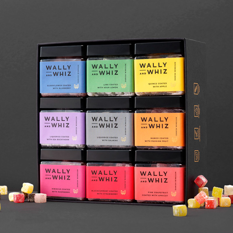 WALLY AND WHIZ Rainbow Box Vingummi, 1260 g.-Multi