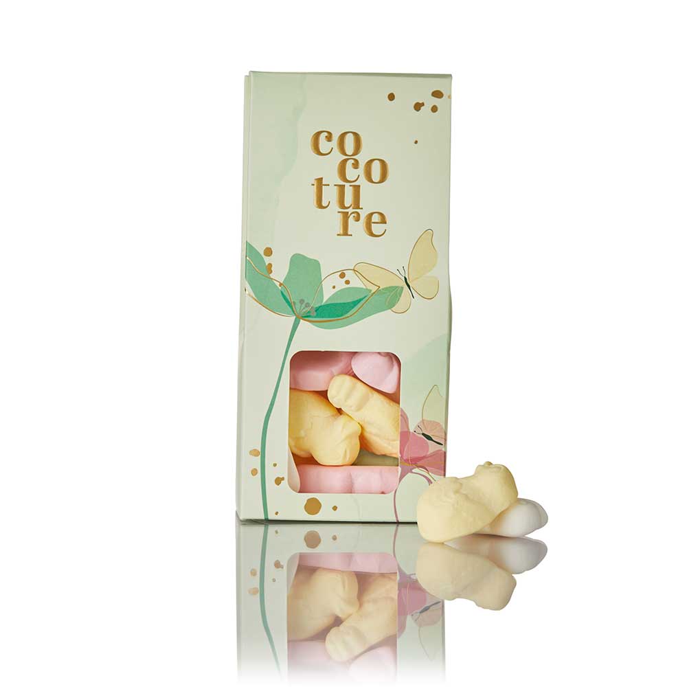 COCOTURE Hvide Dragéæg - 100 gr.-Lysegrøn