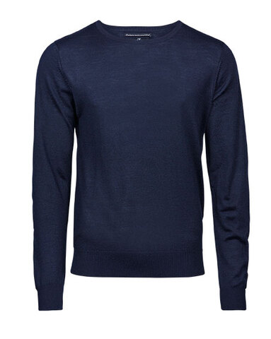 TEE JAYS Crew Neck Strik-Navy