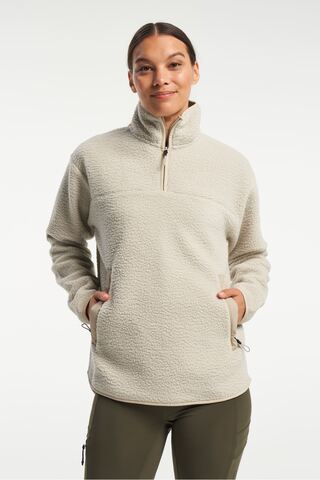 TENSON Yoke Half Zip, Dame - 100% rPet-Creme
