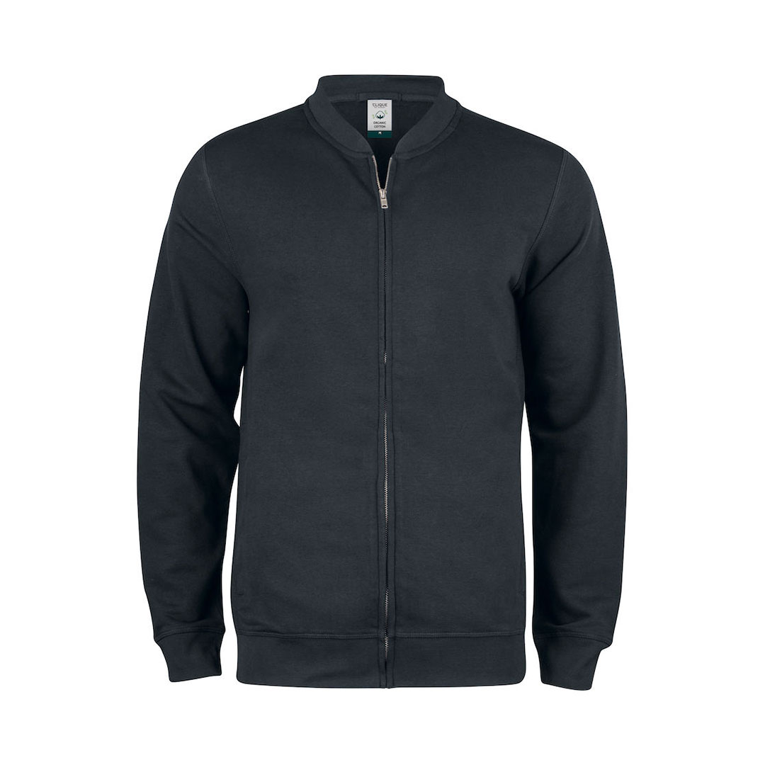 CLIQUE Premium OC Cardigan Herre - Øko Bomuld-Sort