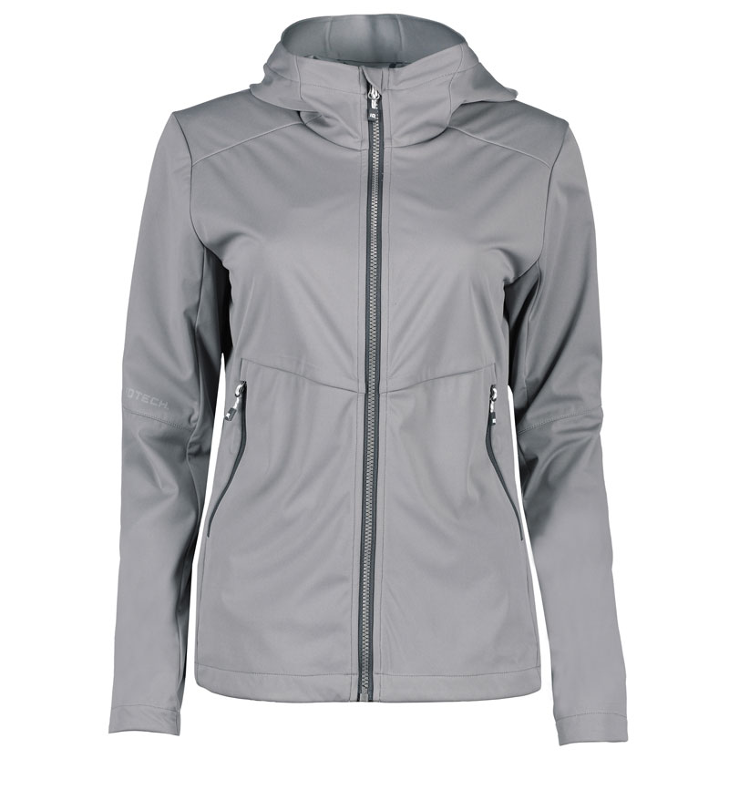 ID Letvægts softshell Jakke, dame-Grå