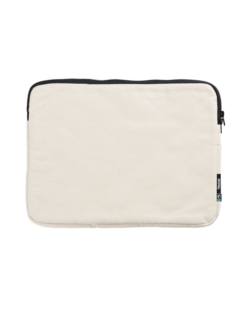 NEUTRAL Laptop Sleeve 15, 100% Økologisk Fairtrade Bomulds-Natur