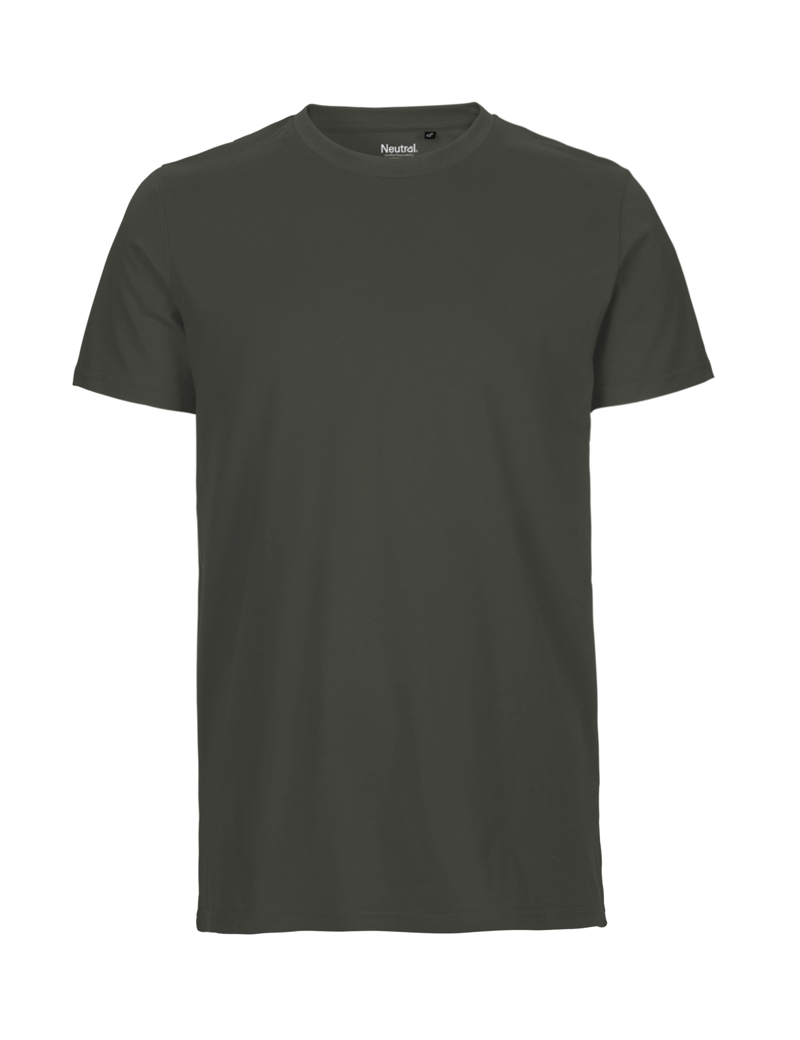 NEUTRAL Fit T-shirt, 100% Økologisk Fairtrade Bomuld-Mørkegrå