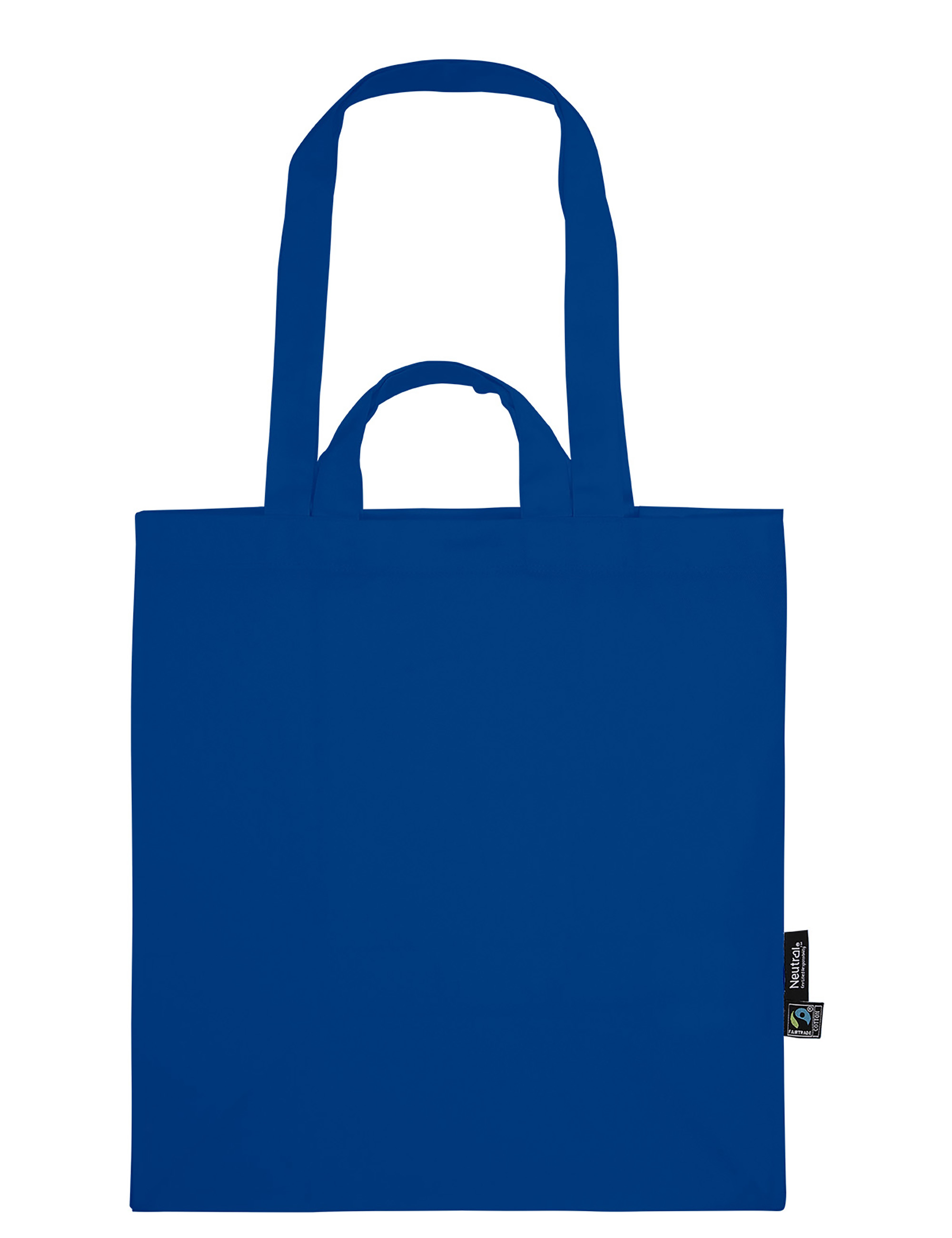NEUTRAL Kraftig Mulepose med Multi Stropper, 100% Økologisk Fairtrade Bomuld-Blå