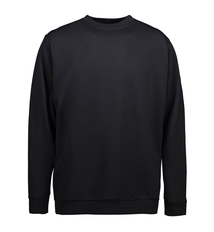 ID Pro Wear Klassisk Sweat Shirt-Sort