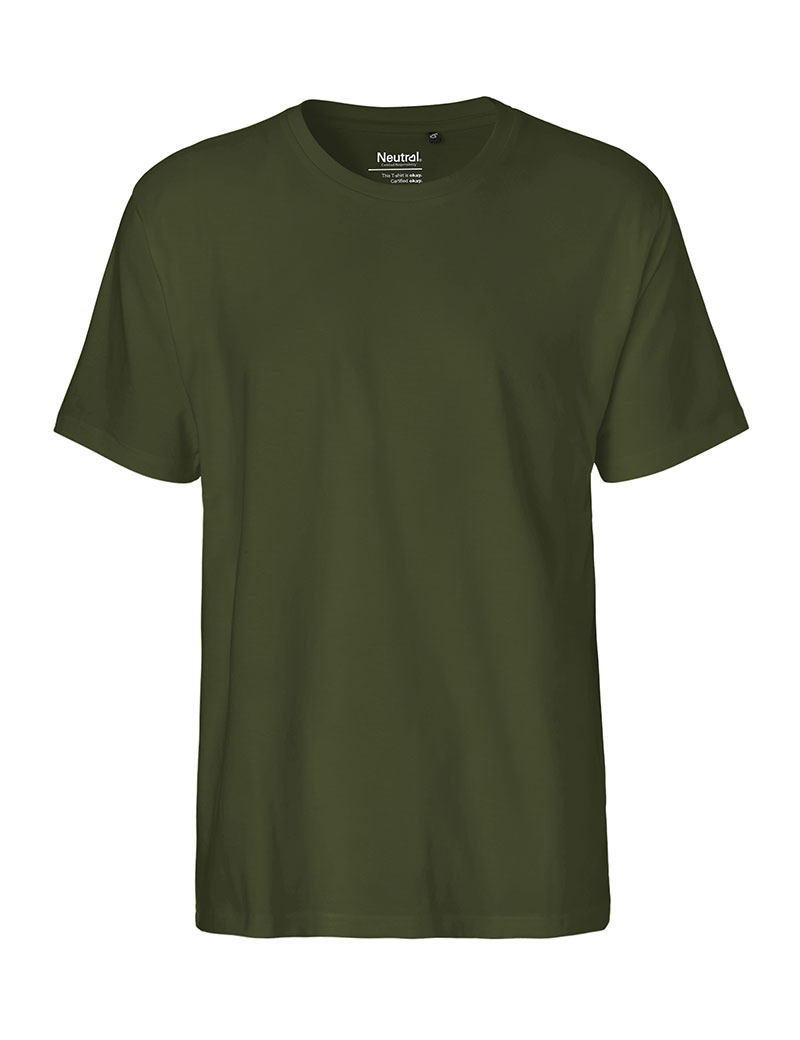 NEUTRAL Classic T-shirt, 100% Økologisk Fairtrade Bomuld-Militær