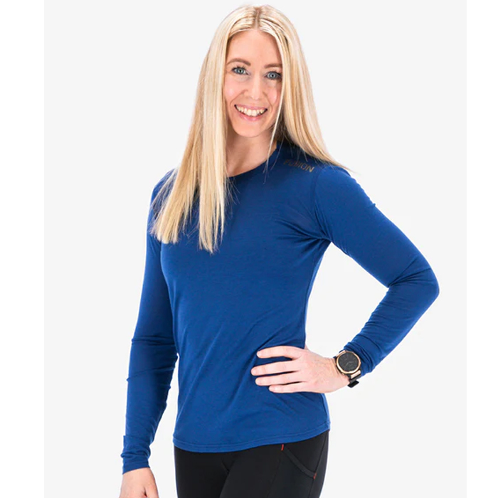 FUSION, Womens Merino 150 LS-Blå