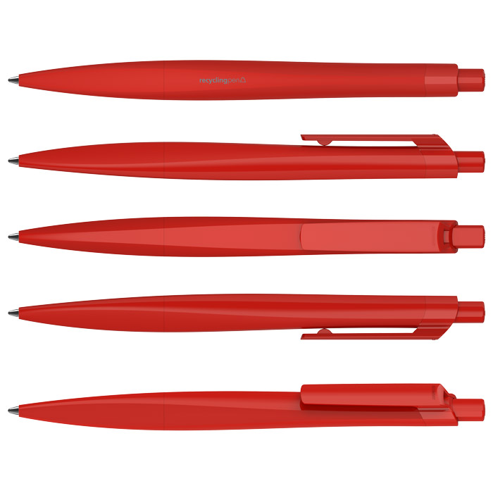 KLIO Shape Kuglepen, rPet-Rød