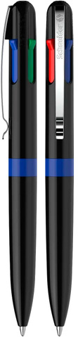 SCHNEIDER Multicolor Kuglepen - rPET - Sort/Blå