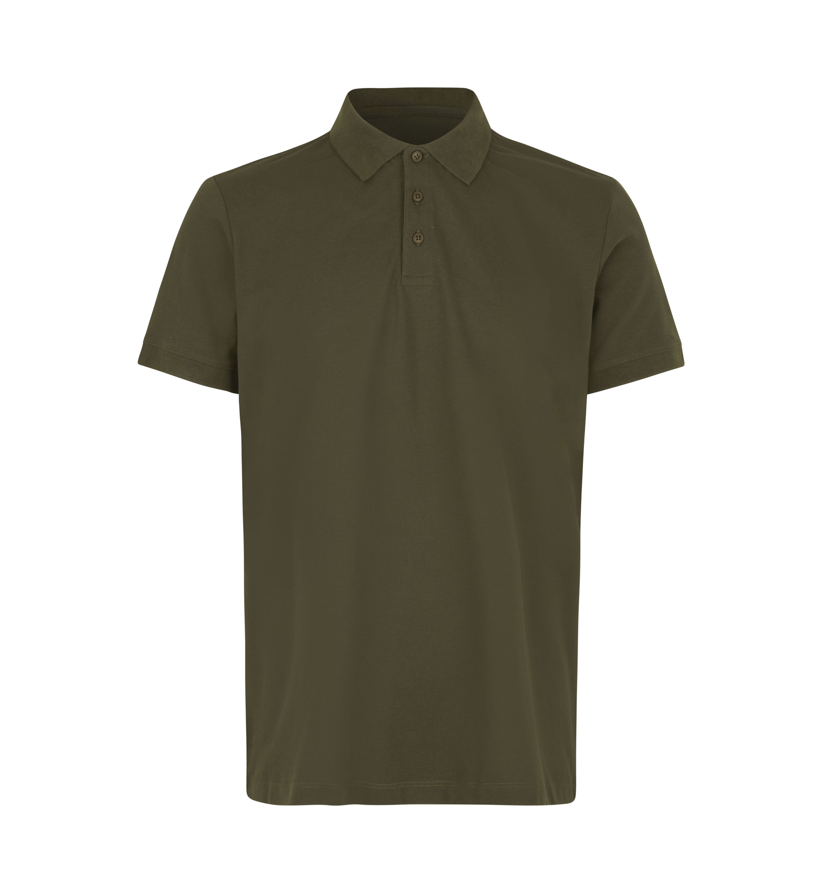 ID Økologisk poloshirt, herre-Oliven