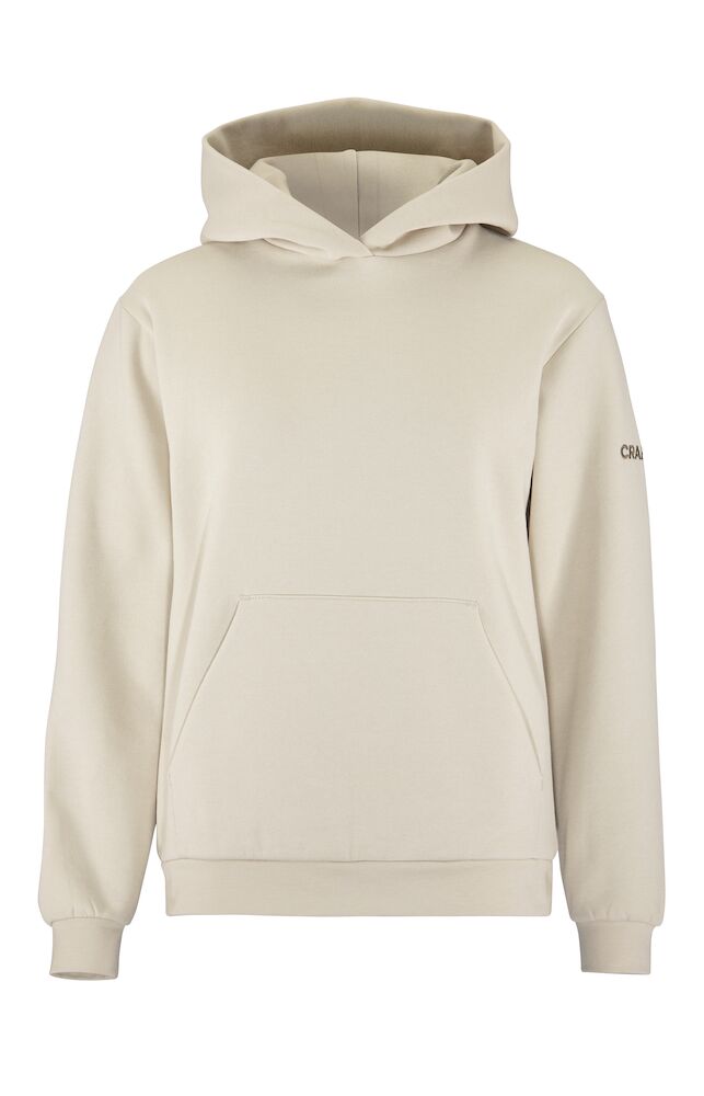 Community 2.0 Hoodie, Dame - 40% rPet 60% Økologisk Bomuld-Beige