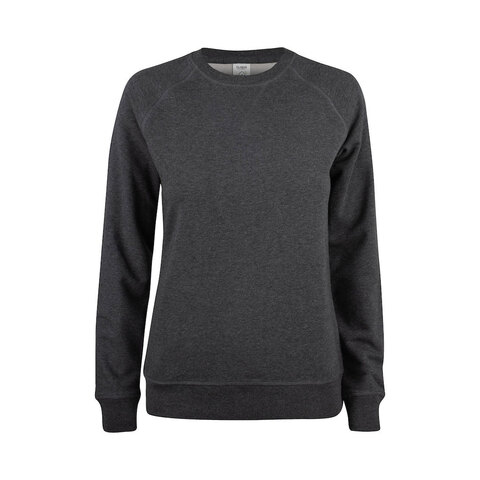CLIQUE Premium OC Roundneck Dame - Øko Bomuld-Mørkegrå