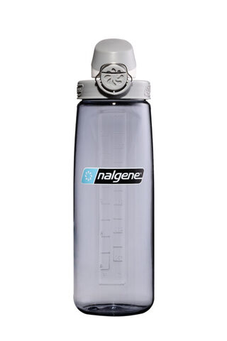 NALGENE On-The-Fly Drikkeflaske 24 oz- 0,7 L  OTF 50% genbrugsmaterialer  (bred åbning) - Grå