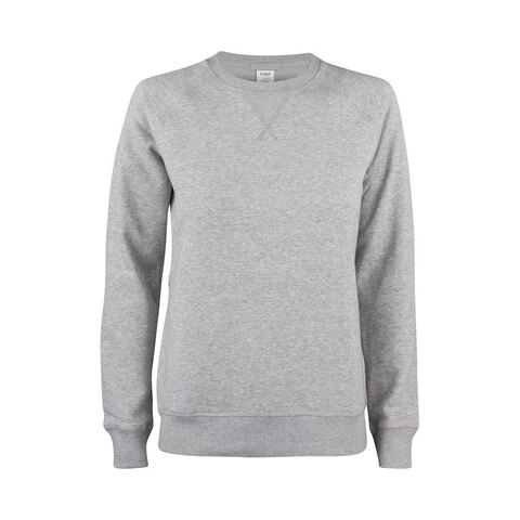 CLIQUE Premium OC Roundneck Dame - Øko Bomuld-Grå
