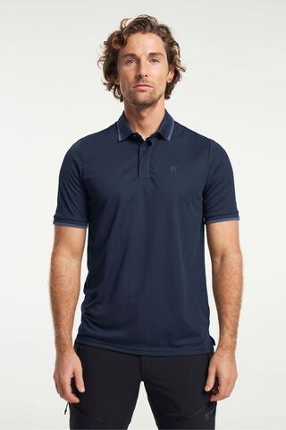 TENSON TXlite Q-Dry Polo, Herre-Blå