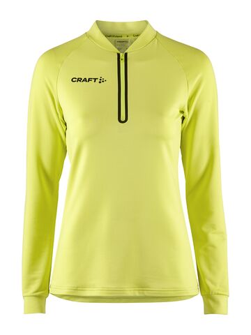 CRAFT Extend Half Zip Trøje, dame - rPet-Neon Gul