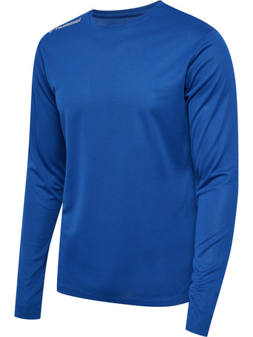 HUMMEL Langærmet T-shirt, Herre - 100% rPet-Blå