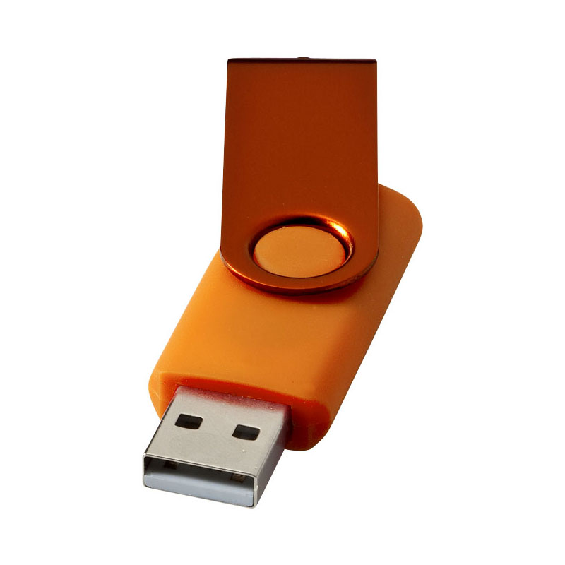 Rotate Metallic USB 2 GB-Orange