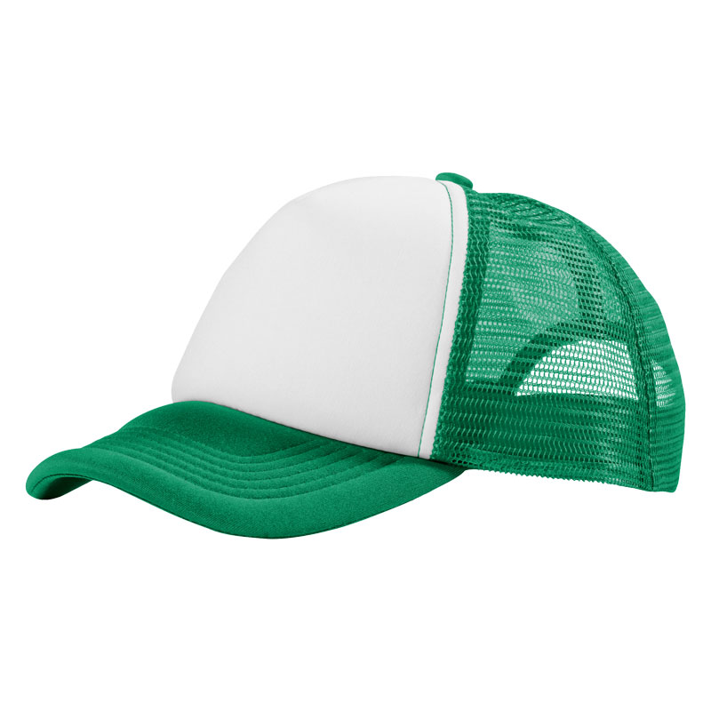Truckercap med 5 paneler-Grøn