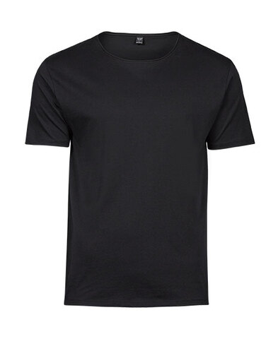 TEE JAYS Raw Edge T-shirt - Økologisk, herre-Sort
