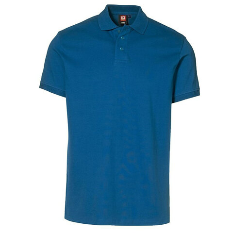 ID Piqué Poloshirt Stretch-Azur