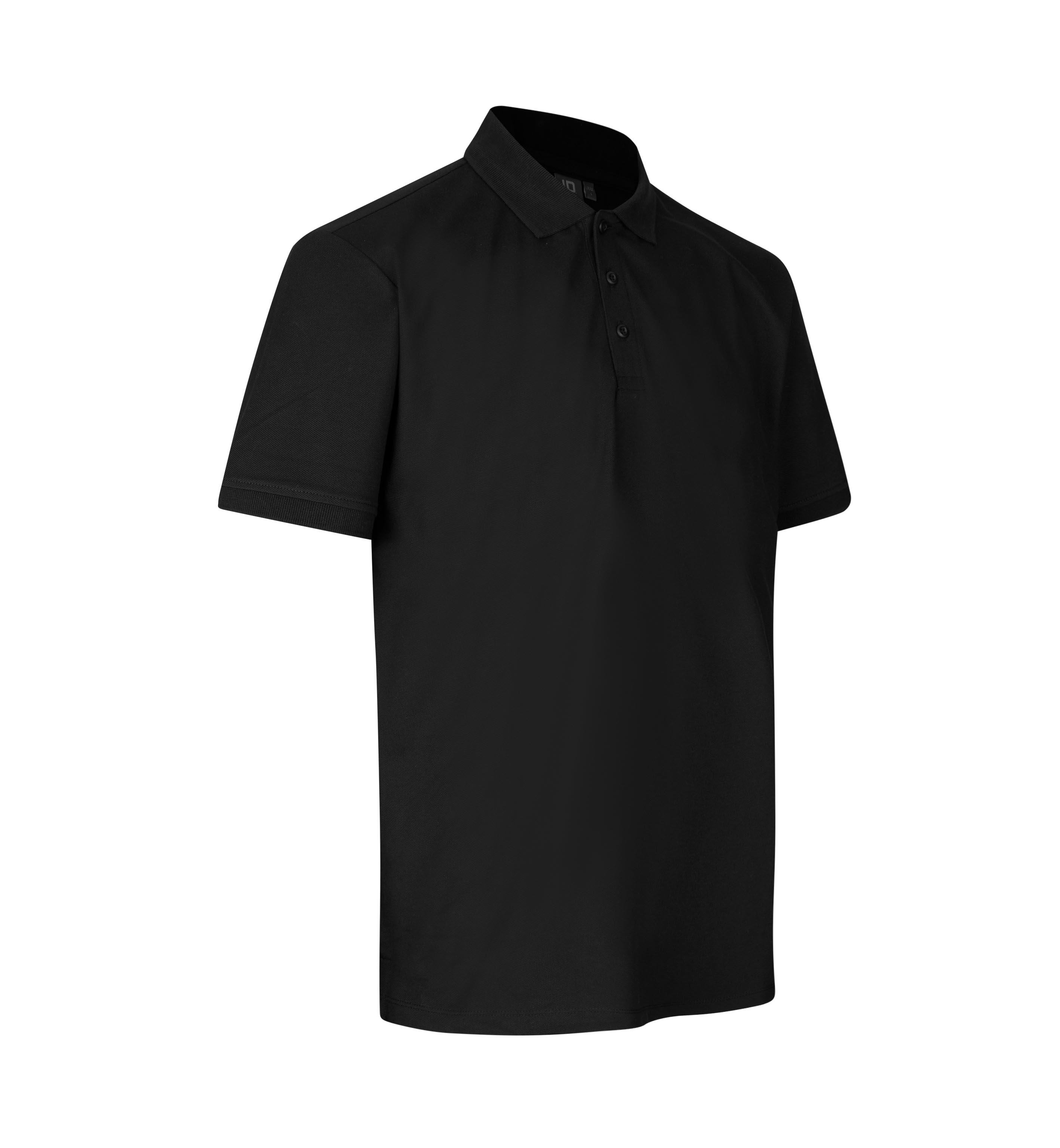 ID PRO Wear CARE poloshirt I klassisk, herre - Genbrugs bomuld-Sort