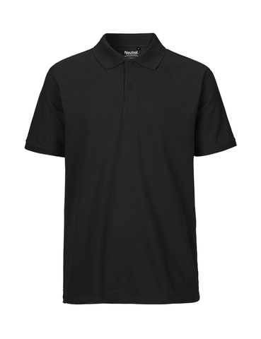 NEUTRAL Classic Polo, 100% Økologisk Fairtrade Bomuld-Sort