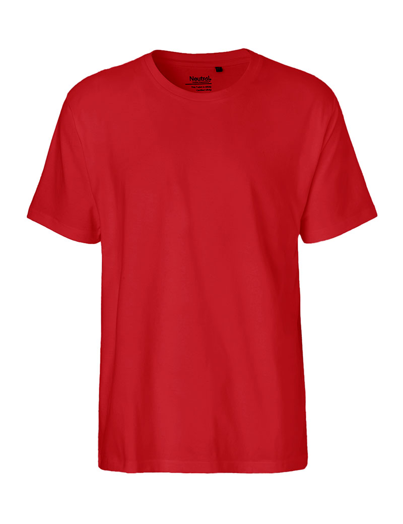 NEUTRAL Classic T-shirt, 100% Økologisk Fairtrade Bomuld-Rød