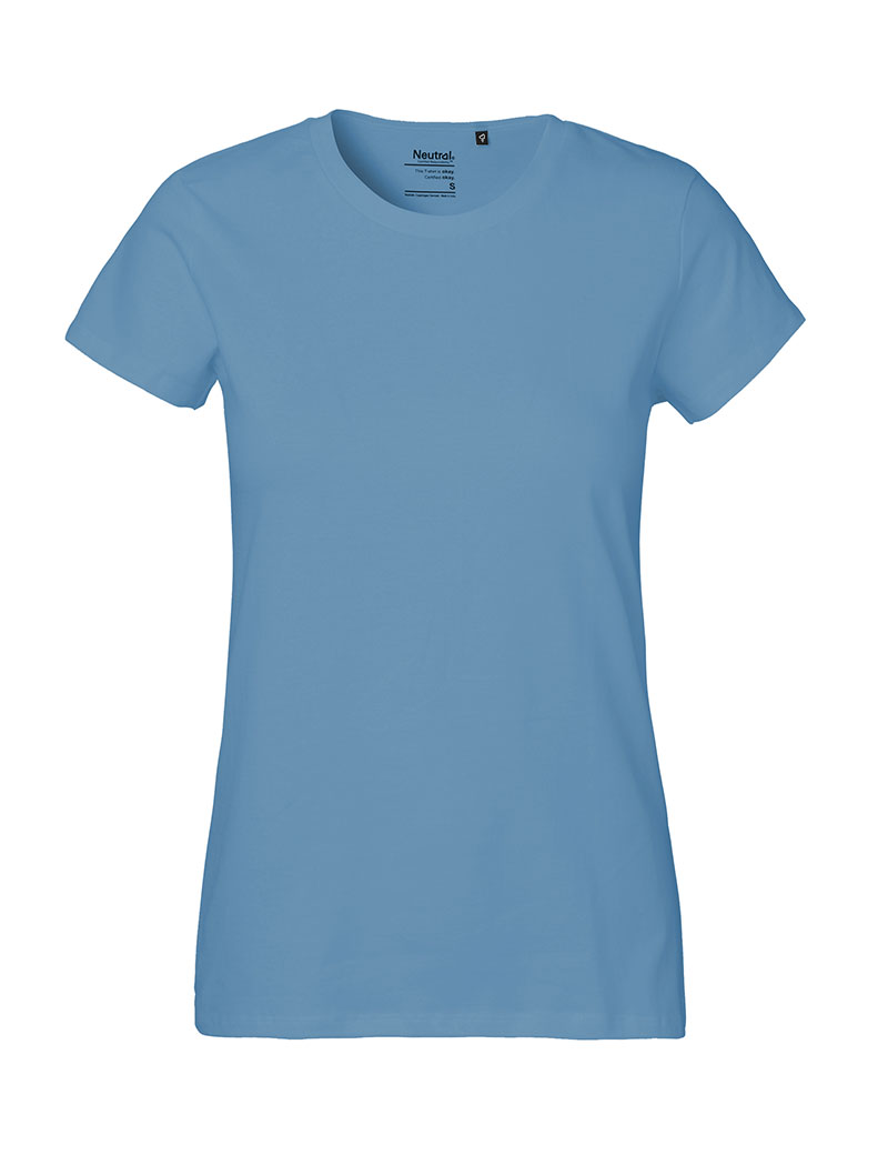 NEUTRAL Classic Dame T-shirt, 100% Økologisk Fairtrade Bomuld-Indigo