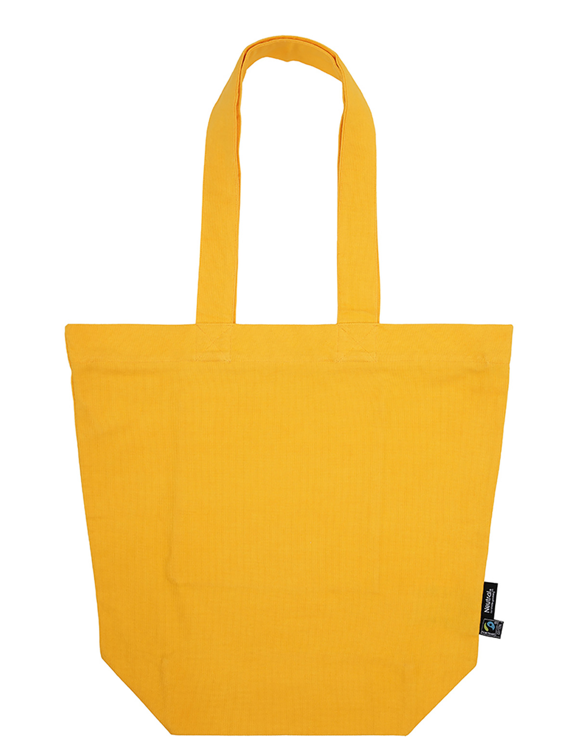 NEUTRAL Panama Totbag m. lynlås - 100% Økologisk Fairtrade Bomuld-Orange