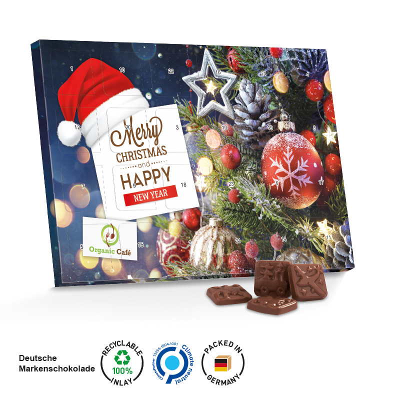 Klassisk bord julekalender med Fairtrade chokolade-Design Inspiration