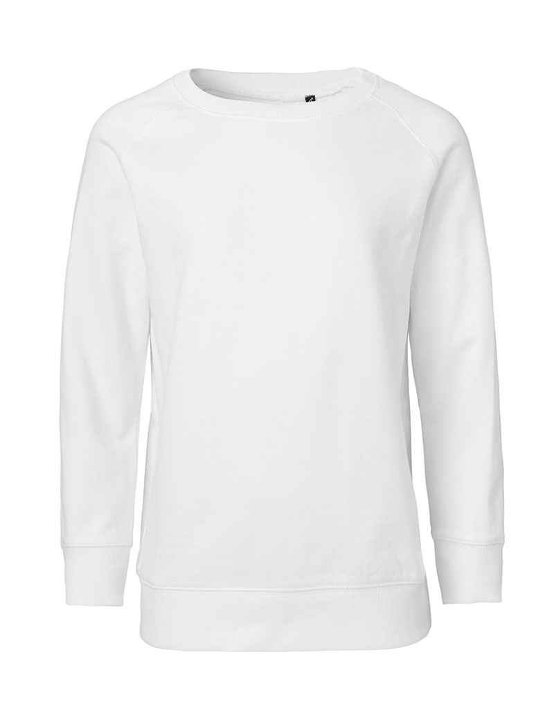 NEUTRAL Sweatshirt Børn, 100% Økologisk Fairtrade Bomuld-Hvid
