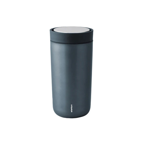 STELTON To Go Click Termokop, 0,4 ltr. - 90% genbrugsstål-Dark Blue Metalli