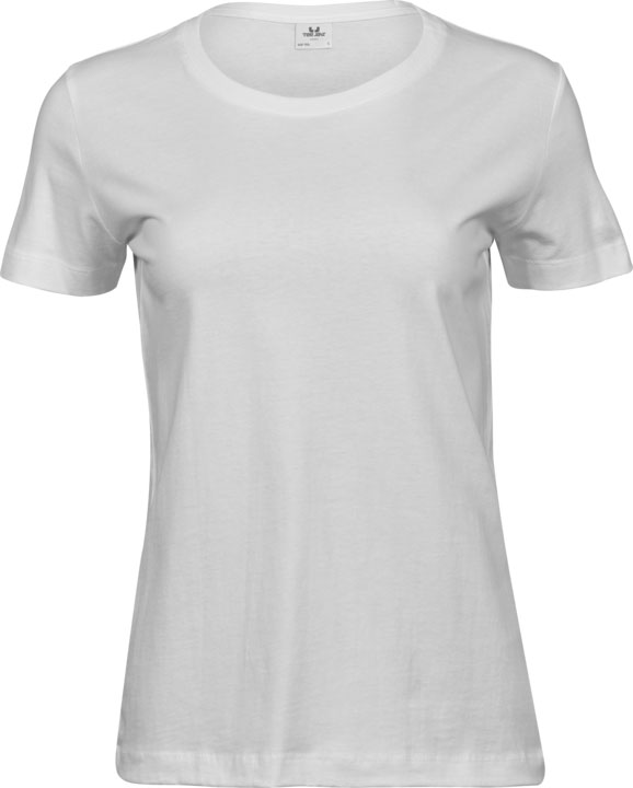 TEE JAYS Ladies Sof T-shirt - Økologisk, dame-Hvid