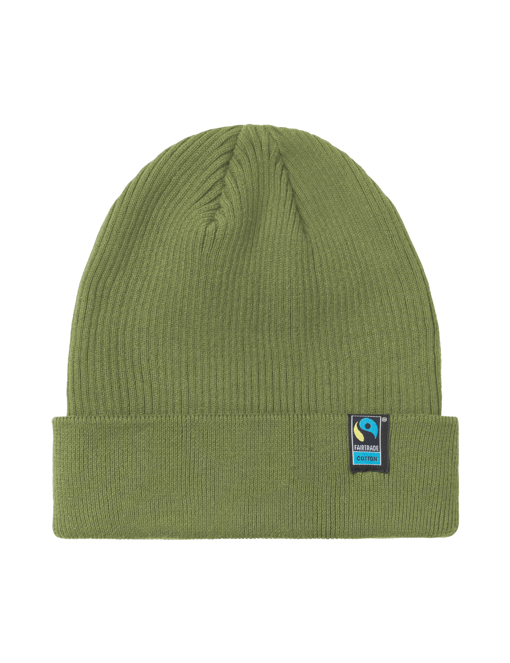 NEUTRAL Mixed Beanie, 100% Økologisk Fairtrade Bomulds-Flaskegrøn