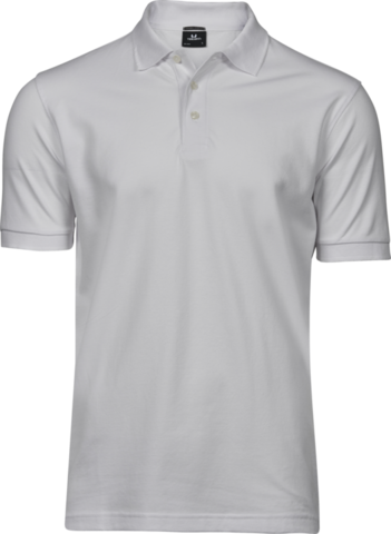 TEE JAYS Luxury Stretch Polo, Økologisk, herre-Hvid