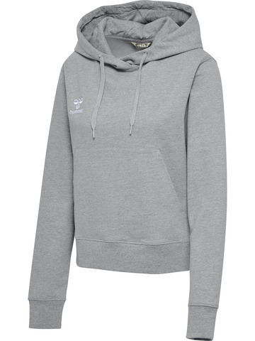 HUMMEL 2.0 Hoodie, Dame - Økologisk Bomuld-Grå melange