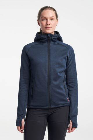 TENSON TXlite Midlayer Hoodie Zip, Dame-Blå
