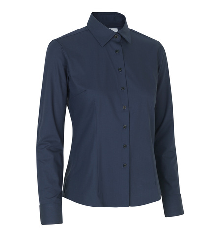 Seven Seas Hybrid Skjorte, Dame-Navy
