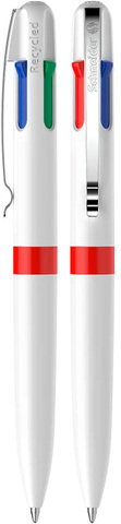 SCHNEIDER Multicolor Kuglepen - rPET - Rød